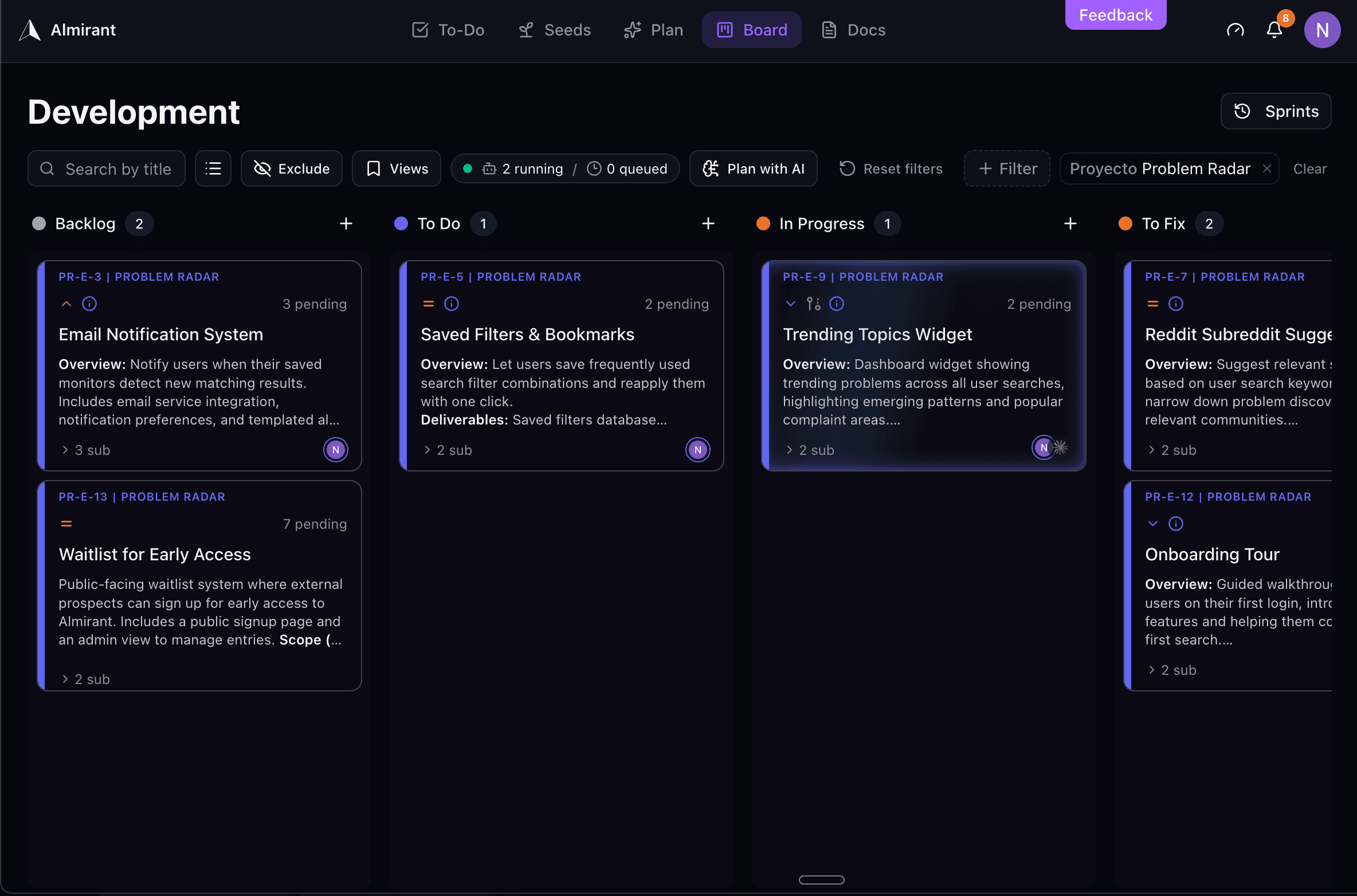 Almirant product screenshot